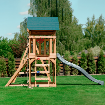 Детский игровой комплекс UNIX Kids (6 in 1) Dark Green - 11
